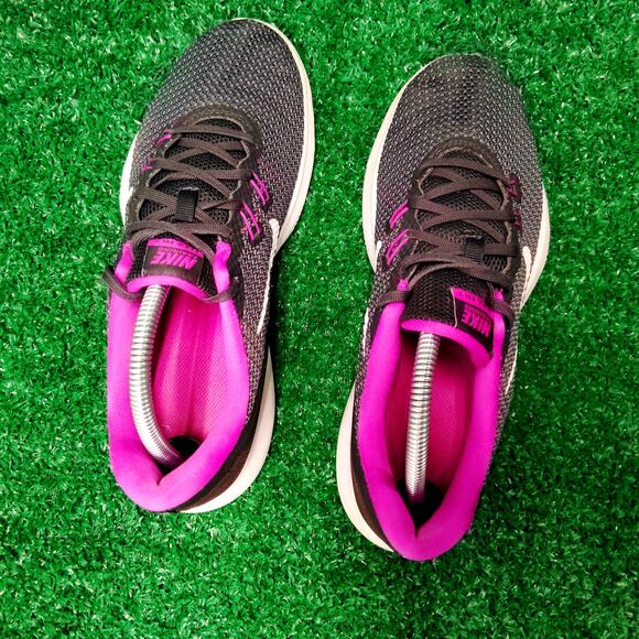 Nike Flex Trainer Sneakers Women's 9.5 Black Purple Mesh Running 7 898479-100 - Picture 6 of 7